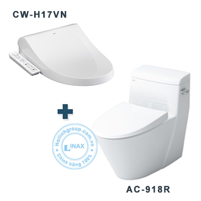 Bồn cầu Inax nắp rửa điện tử Inax AC-918R+CW-H17VN