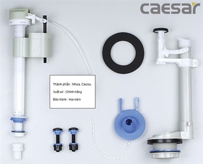 Bộ xả bồn cầu 2 khối Caesar (1 nhấn,gạt)