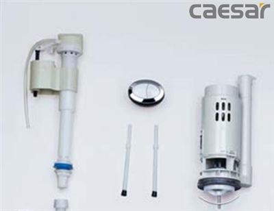 Bộ xả bồn cầu liền 1 khối Caesar (2 nút nhấn)